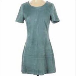 Design Lab  Contemporary faux-suede transitional dress